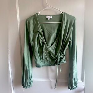Topshop wrap top - never worn
